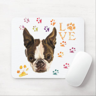 I Liebe Haustiere - Niedliche Welpen - Farbige Spu Mousepad