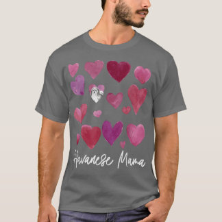 I Liebe Havanese Hunde Niedlich Havanese Mama Gesc T-Shirt