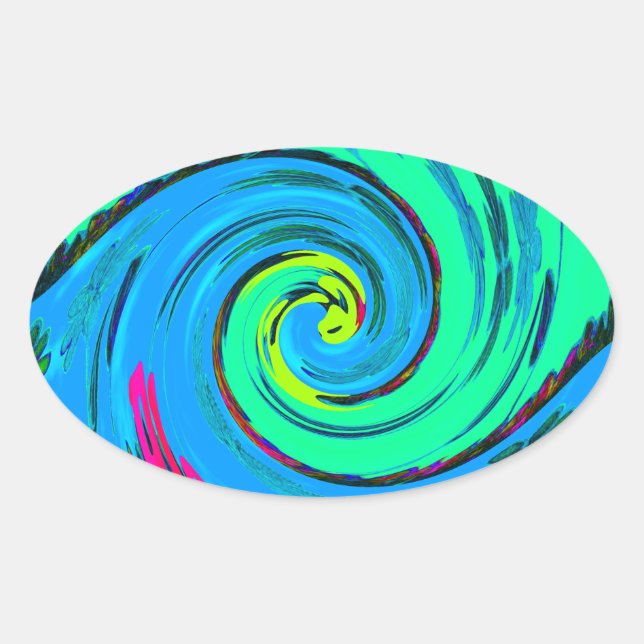 I Liebe Hawai.png Ovaler Aufkleber (Vorderseite)