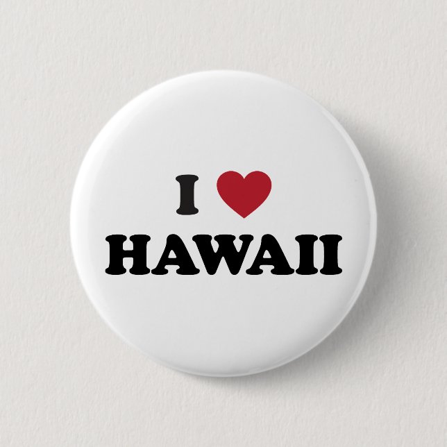 I Liebe Hawaii Button (Vorderseite)