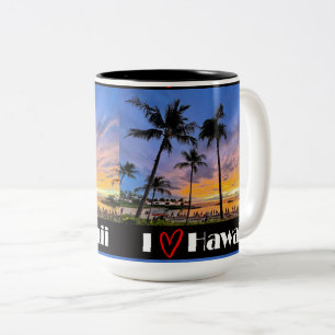 I Liebe Hawaii Lg Zweifarbige Tasse