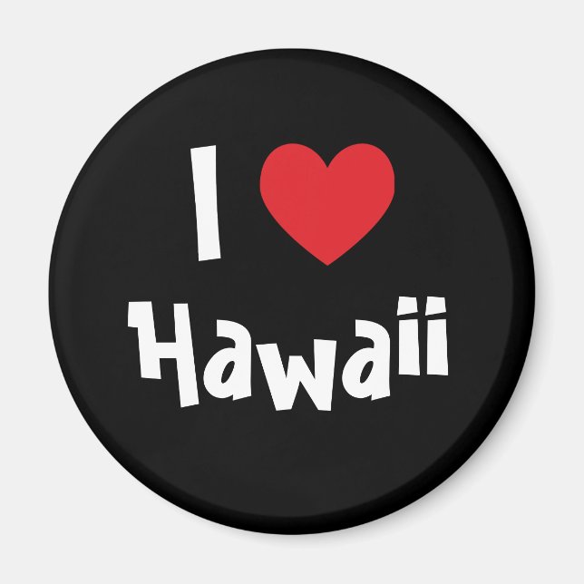 I Liebe Hawaii Magnet (Vorne)