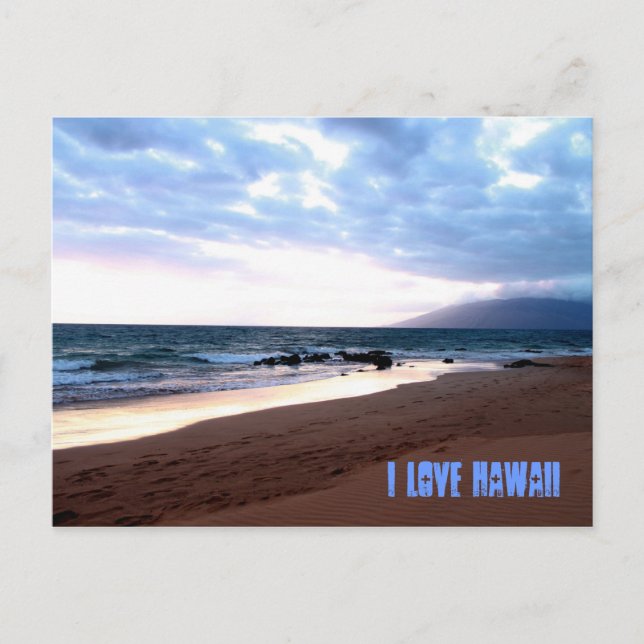 I Liebe Hawaii Postkarte (Vorderseite)