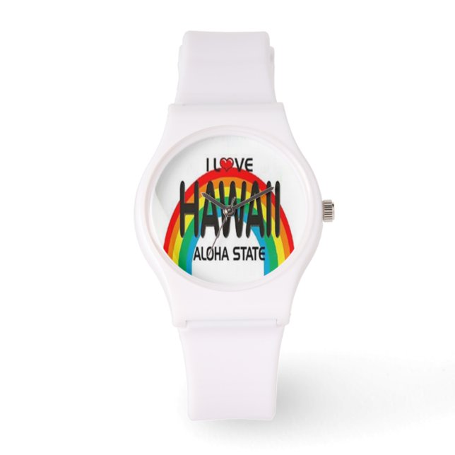 I Liebe Hawaii - Sehen Armbanduhr (Vorderseite)