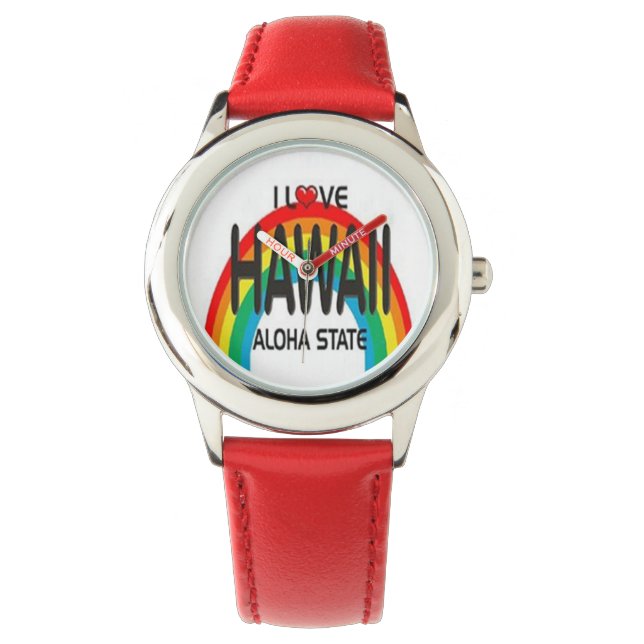 I Liebe Hawaii - Sehen Armbanduhr (Vorderseite)