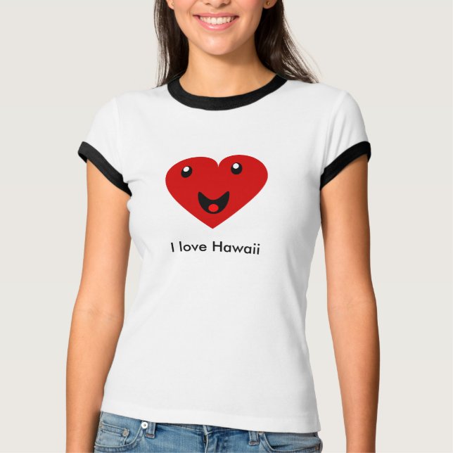 I Liebe Hawaii T-Shirt (Vorderseite)