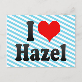 I Liebe Hazel Postkarte