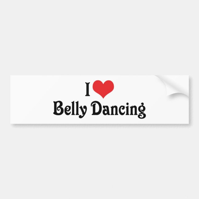 I Liebe Heart Bly Tanz Autoaufkleber (Vorne)