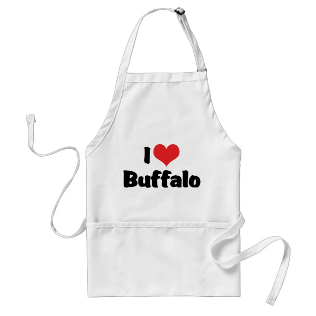 I Liebe Heart Buffalo Schürze (Vorne)