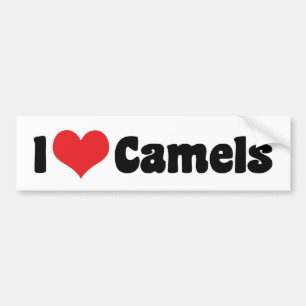 I Liebe Heart Camels Autoaufkleber