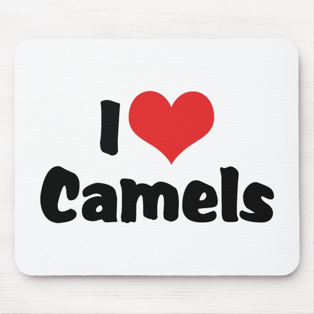 I Liebe Heart Camels Mousepad (Vorne)