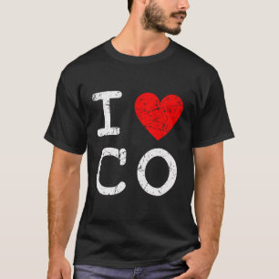 I Liebe Heart Co Colorado Staat T - Shirt Pueblo G