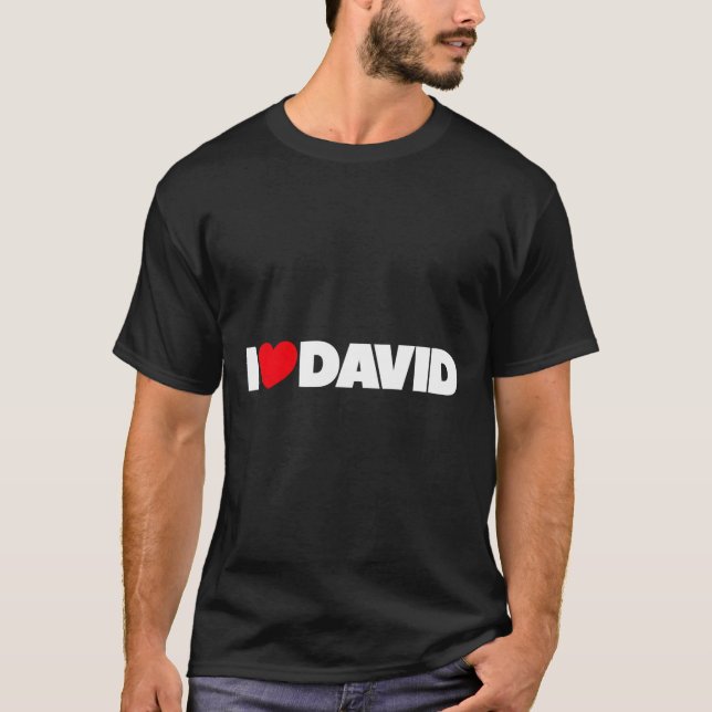 I Liebe Heart David T-Shirt (Vorderseite)