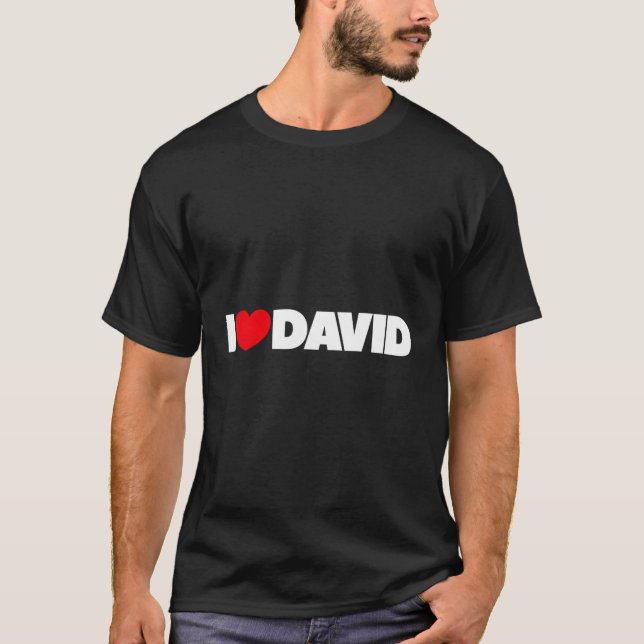 I Liebe Heart David T-Shirt (Vorderseite)