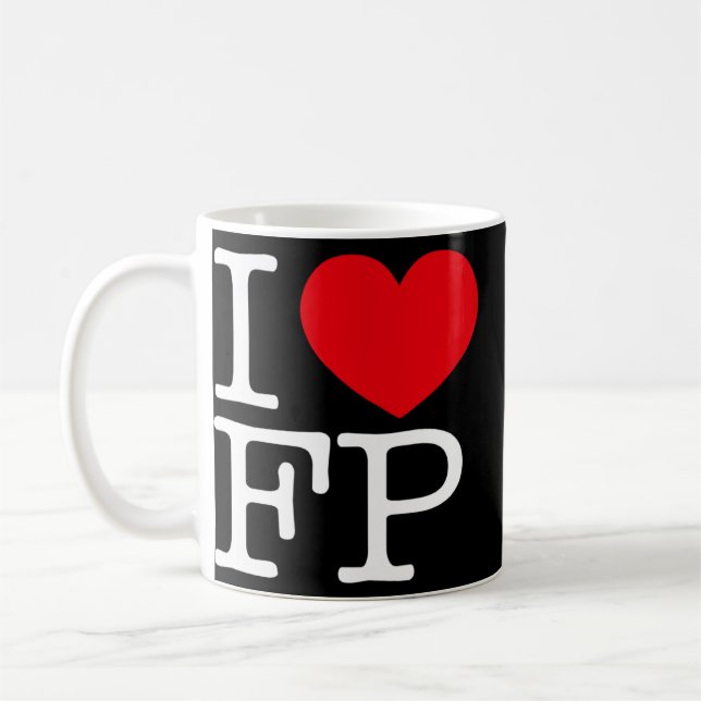 I Liebe Heart FP Kaffeetasse (Links)