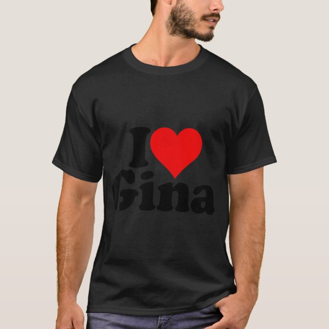 I Liebe Heart Gina T-Shirt (Vorderseite)