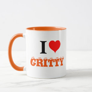 I Liebe Heart Gritty Tasse