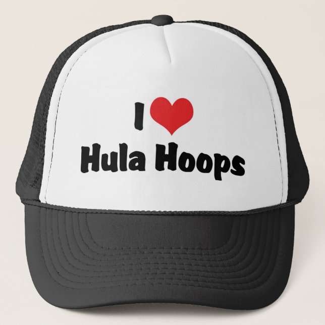 I Liebe Heart Hula Hoops - Hula Hoop Lover aus den Truckerkappe (Vorderseite)