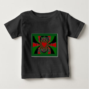 I Liebe Heart Kenya: Dynamische Flaggenkunst Baby T-shirt