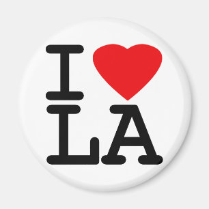 I Liebe Heart LA Magnet