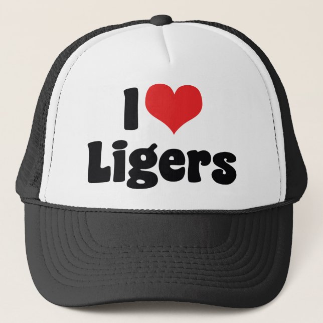 I Liebe Heart Ligers Truckerkappe (Vorderseite)