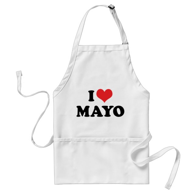I Liebe Heart Mayo - Mayonnaise Lover Schürze (Vorne)