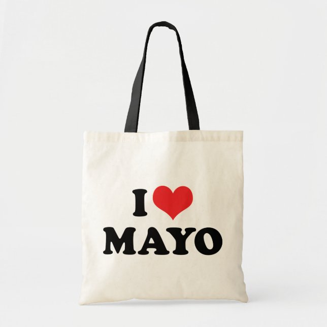 I Liebe Heart Mayo - Mayonnaise Lover Tragetasche (Vorne)