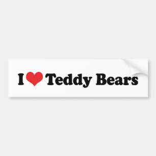 I Liebe Heart Teddy Bears - Teddy Bear Collector Autoaufkleber