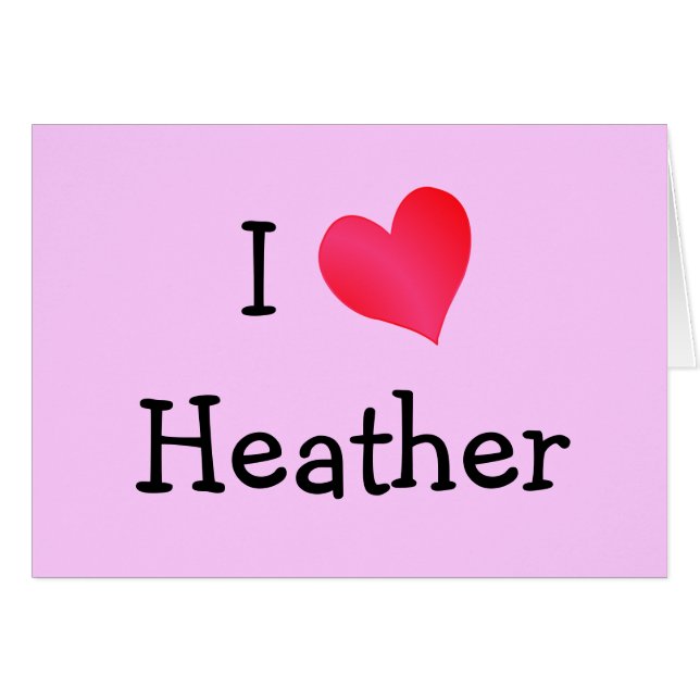 I Liebe Heather (Vorderseite (Horizontal))