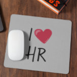 I Liebe Heft Personalwesen Bürogeschenk Mousepad<br><div class="desc">This design was created though digital art. It may be personalized in the area provide or customizing by choosing the click to customize further option and changing the name, initials or words. You may also change the text color and style or delete the text for an image only design. Kontakt...</div>