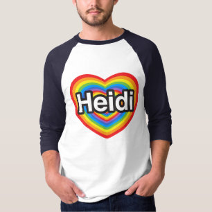I Liebe Heidi. Liebe I Sie Heidi. Herz T-Shirt