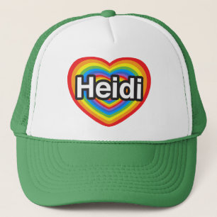 I Liebe Heidi. Liebe I Sie Heidi. Herz Truckerkappe