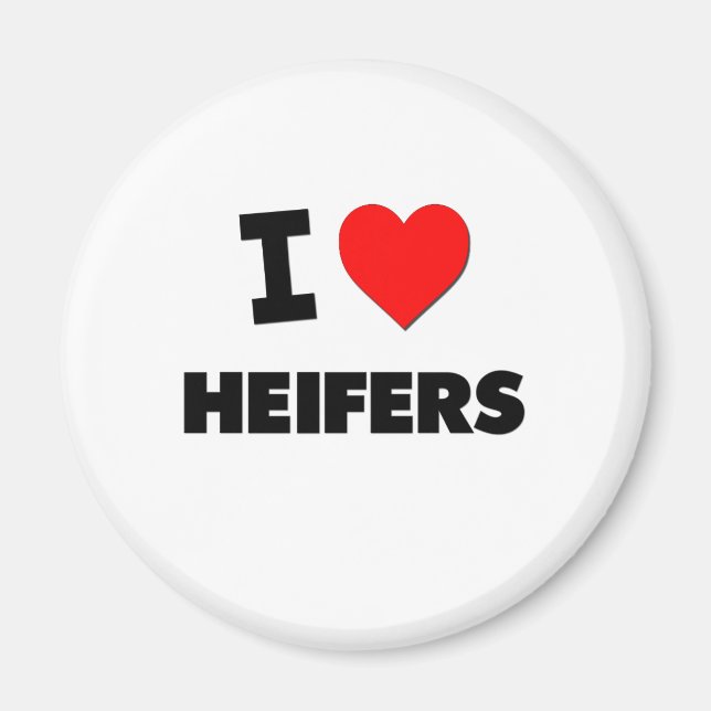 I Liebe Heifers Magnet (Vorne)