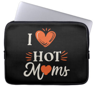 I Liebe heiße Mamas ich Herz heiße Mamas gestört R Laptopschutzhülle