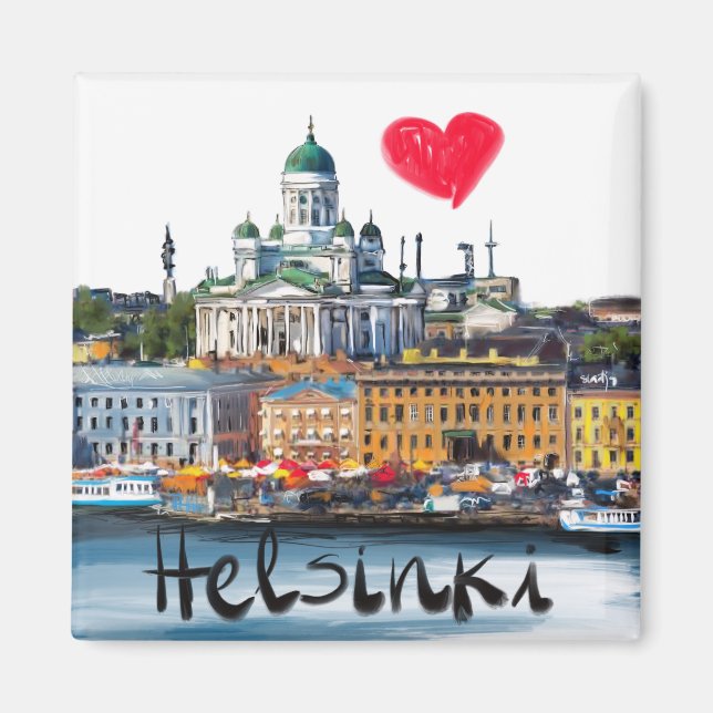 i Liebe Helsinki Magnet (Vorne)