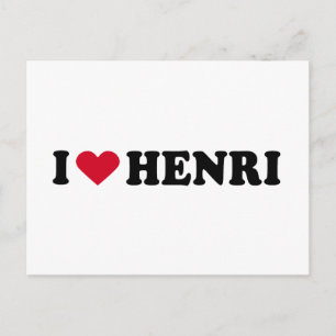 I LIEBE HENRI POSTKARTE