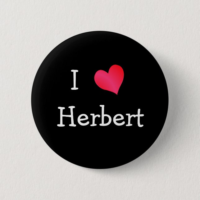 I Liebe Herbert Button (Vorderseite)