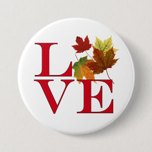 I Liebe Herbst Button