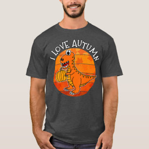 I Liebe Herbst Dinosaurier, Fall T-Rex, Herbst 202 T-Shirt