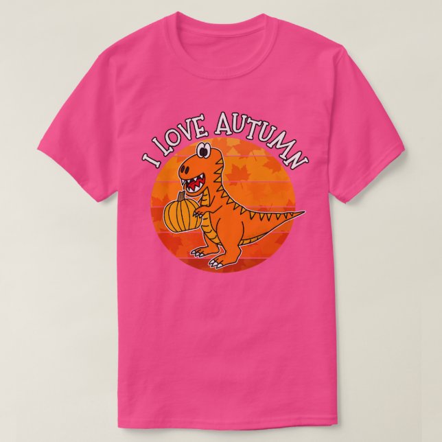 I Liebe Herbst Dinosaurier, Herbst TRe, Herbst 202 T-Shirt (Design vorne)