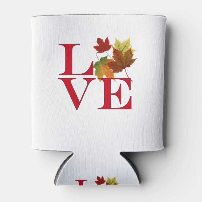 I Liebe Herbst Dosenkühler (Vorderseite)