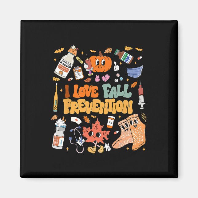 I Liebe Herbstverhütung Erntedank Krankenversorgun Magnet (Vorne)