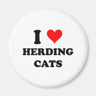 I Liebe Herdkatzen Magnet