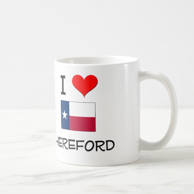 I Liebe Hereford Texas Tasse (Rechts)