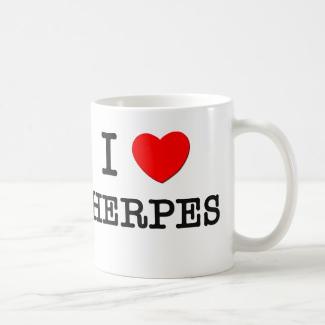I Liebe-Herpes Tasse (Rechts)