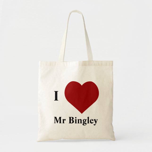 I Liebe-Herr Bingley Tragetasche (Vorne)