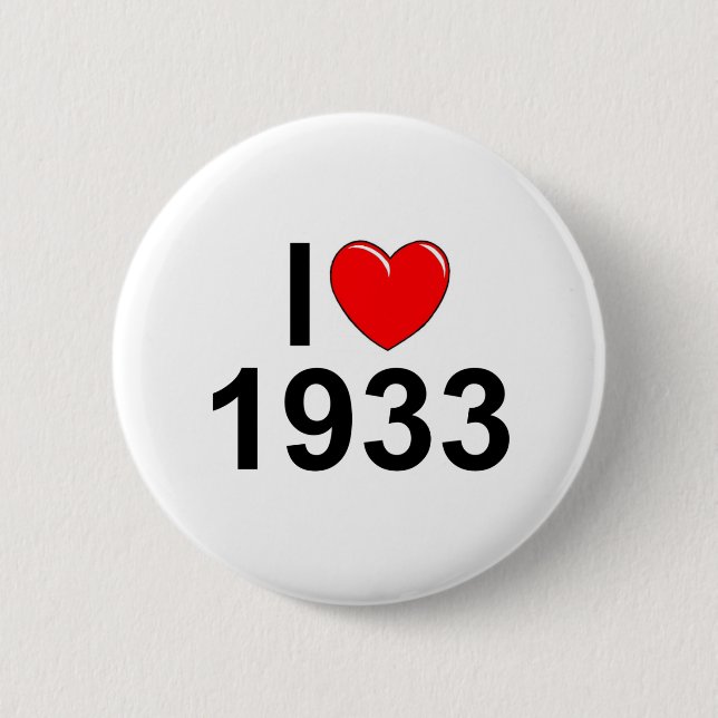 I Liebe (Herz) 1933 Button (Vorderseite)