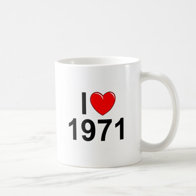 I Liebe (Herz) 1971 Kaffeetasse (Rechts)