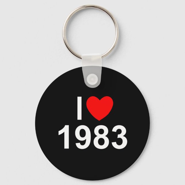 I Liebe (Herz) 1983 Schlüsselanhänger (Vorderseite)