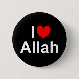 I Liebe (Herz) Allah Button
